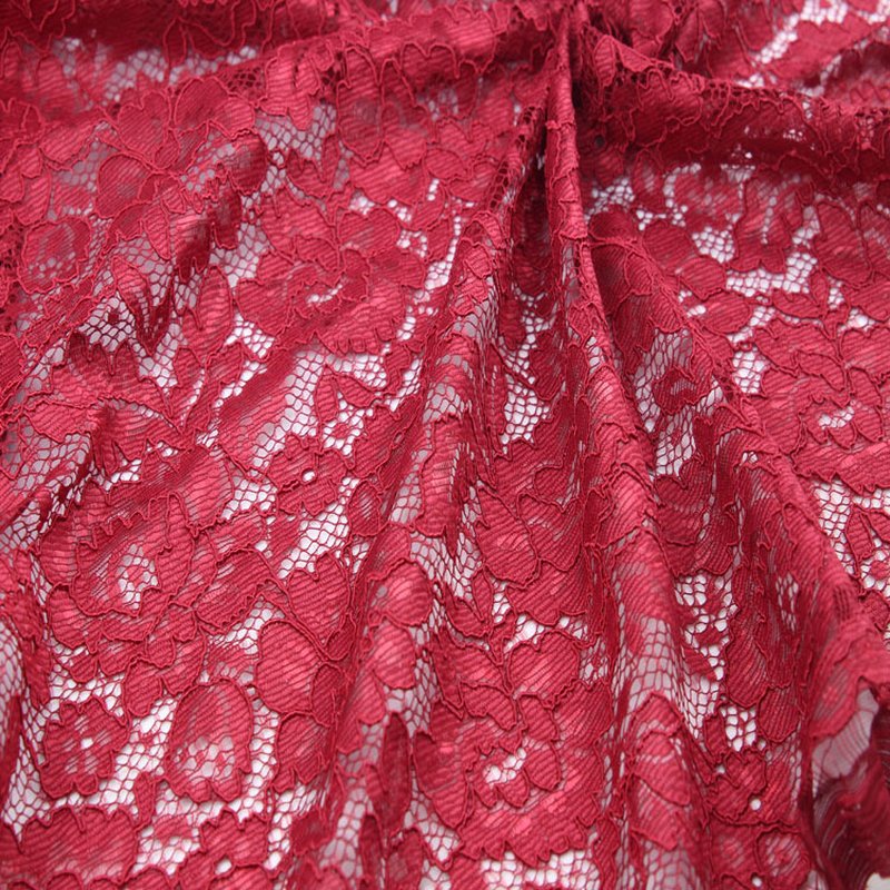 Lace Fabric Scallop Edge Wave Nylon for Women's Wear Wholesale Supplie 4